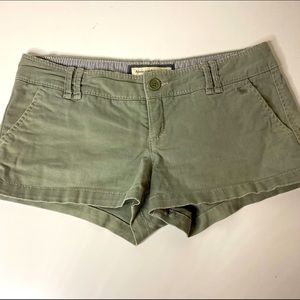 Olive green shorts